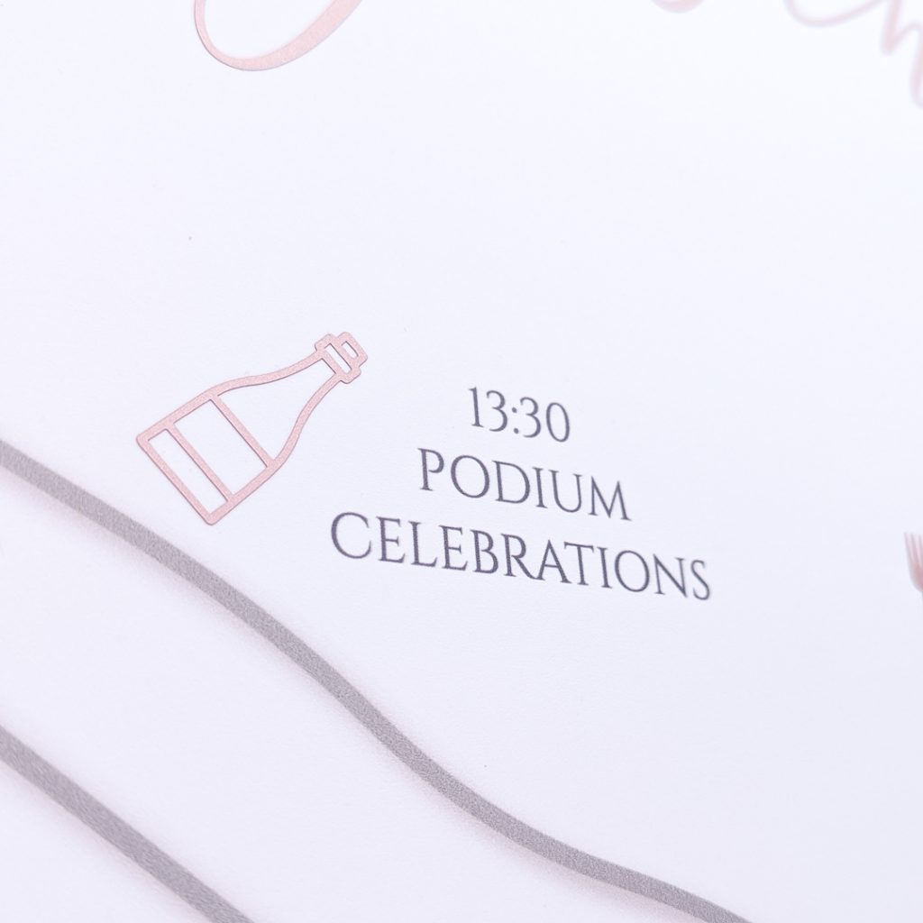 Champagne bottle icon for order of the day timeline